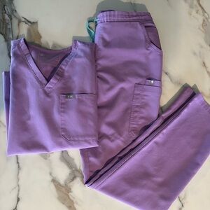 SOLD Figs Lavender Scrub Set Medium/Medium Tall SOLD